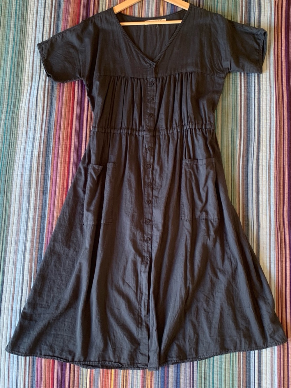 Longway Black Midi Dress with Pockets